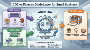 CO2 vs Fiber vs Diode Laser for Small Business