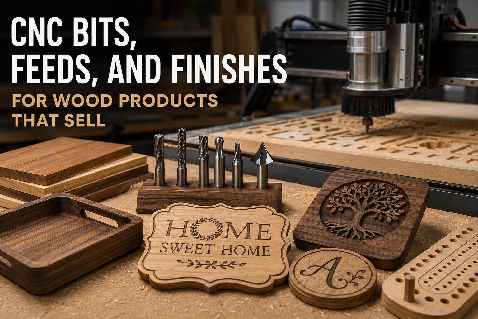 CNC Bits Feeds and Finishes