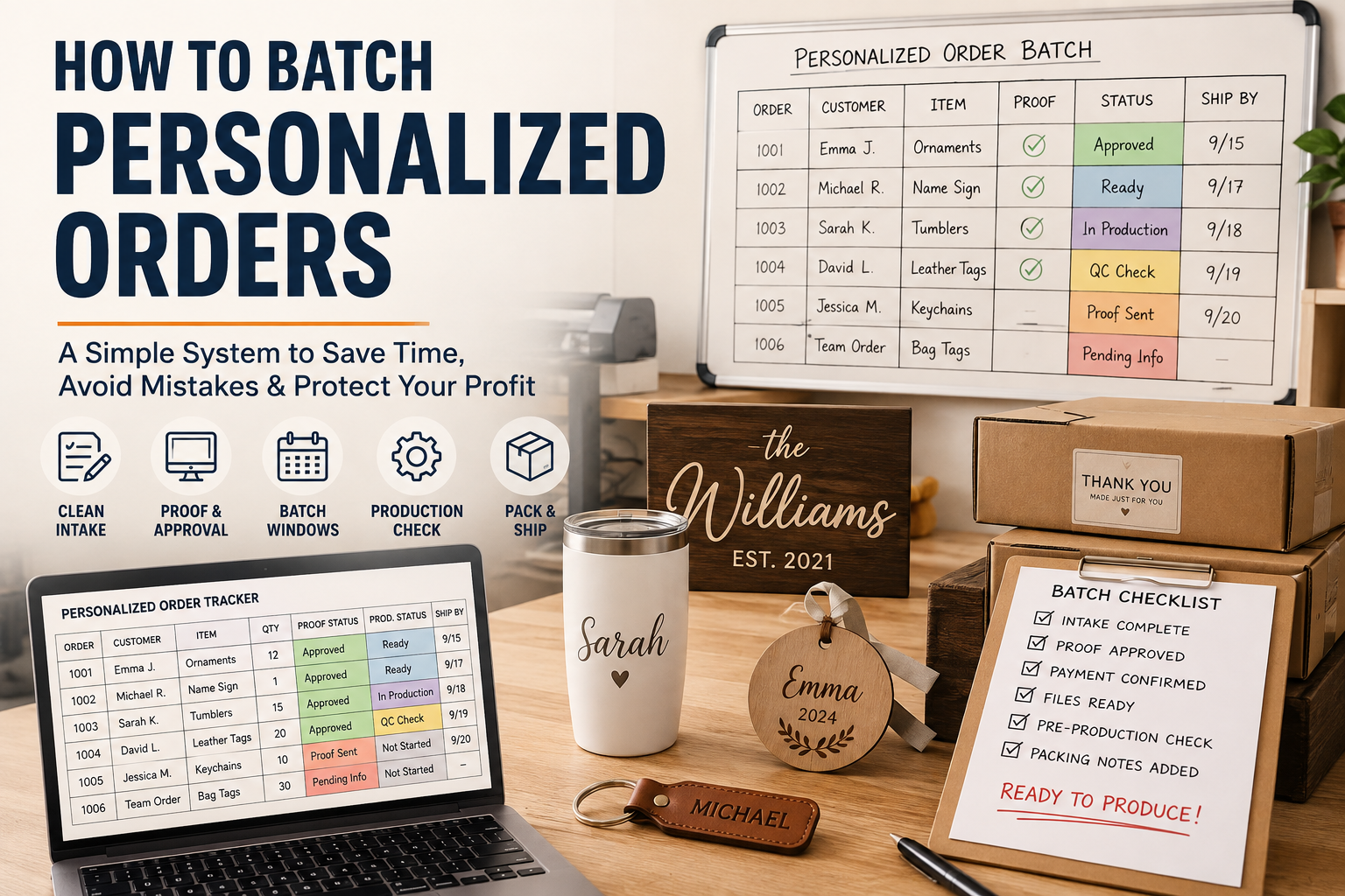 batch personalized orders