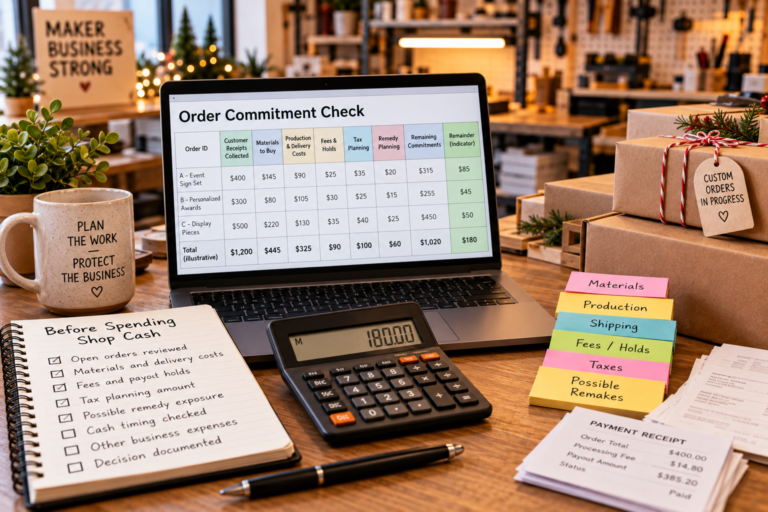 customer deposits maker business cash flow